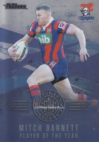 2018 NRL Traders Club Heroes - CH15 Mitch Barnett Newcastle Knights