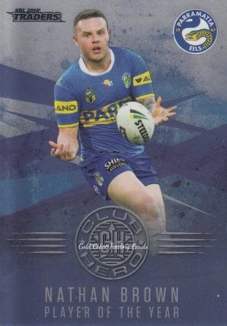 2018 NRL Traders Club Heroes - CH19 Nathan Brown Parramatta Eels