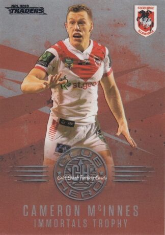 2018 NRL Traders Club Heroes - CH26 Cameron McInnes St George Dragons