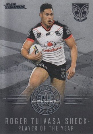 2018 NRL Traders Club Heroes - CH29 Roger Tuivasa-Sheck Warriors