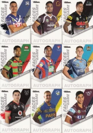 2018 NRL Traders Face Of The Game - Full Set Of 64 Cards