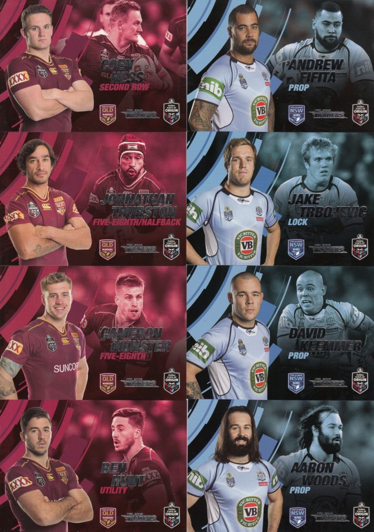 2018 NRL Traders State Of Origin Star - Full Set Of 45 Cards