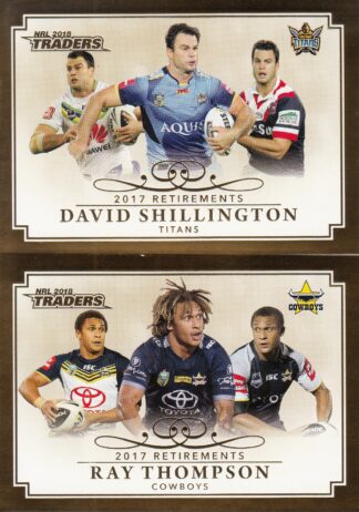 2018 NRL Traders 2017 Retirements