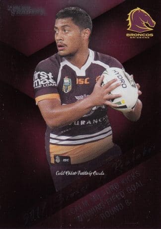 2018 NRL Traders Season To Remember - SR02 Anthony Milford Brisbane Broncos
