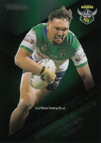 2018 NRL Traders Season To Remember - SR06 Jordan Rapana Canberra Raiders