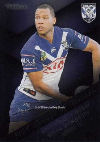 2018 NRL Traders Season To Remember - SR07 Moses Mbye Canterbury Bulldogs