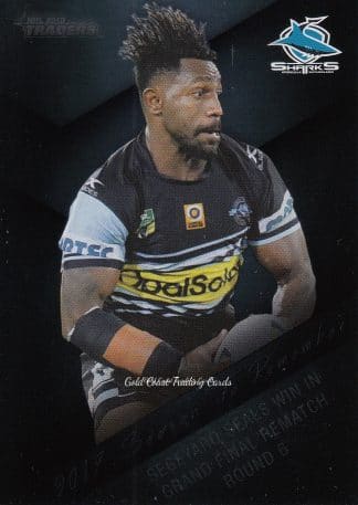 2018 NRL Traders Season To Remember - SR11 James Segeyaro Cronulla Sharks