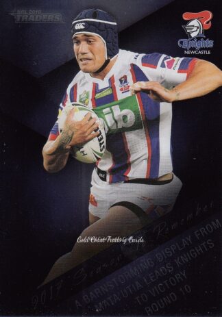 2018 NRL Traders Season To Remember - SR24 Sione Mata'utia Newcastle Knights