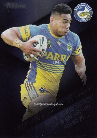 2018 NRL Traders Season To Remember - SR28 Kirisome Auva'a Parramatta Eels