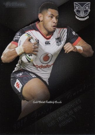 2018 NRL Traders Season To Remember - SR43 David Fusitu'a New Zealand Warriors