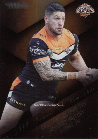 2018 NRL Traders Season To Remember - SR46 Malakai Watene-Zelezniak Tigers