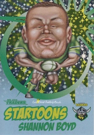 2018 NRL Traders Startoons Blue - SB02 Shannon Boyd Canberra Raiders