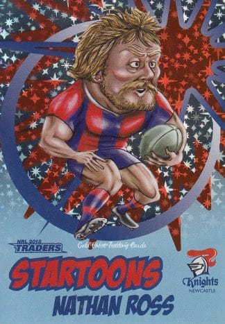 2018 NRL Traders Startoons Blue - SB09 Nathan Ross Newcastle Knights