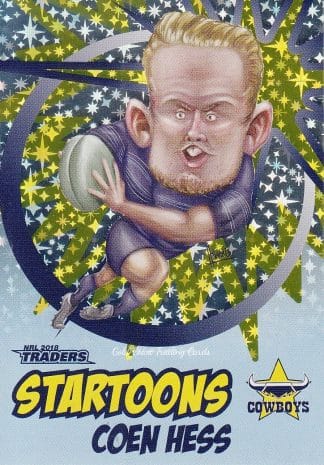 2018 NRL Traders Startoons Blue - SB10 Coen Hess North Qld Cowboys