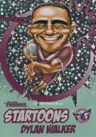2018 NRL Traders Startoons Green - SG07 Dylan Walker Manly Sea Eagles