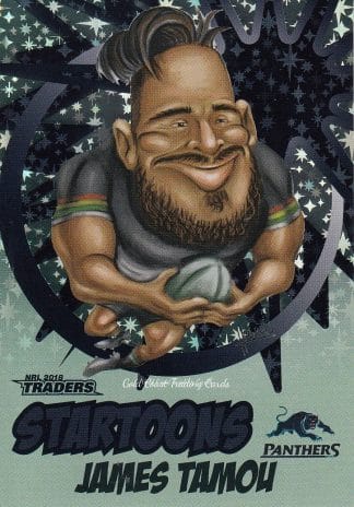 2018 NRL Traders Startoons Green - SG12 James Tamou Penrith Panthers