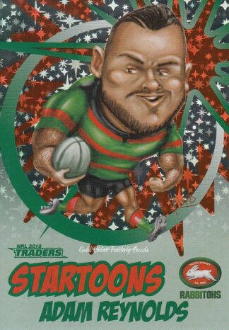 2018 NRL Traders Startoons Green - SG13 Adam Reynolds South Sydney Rabbitohs