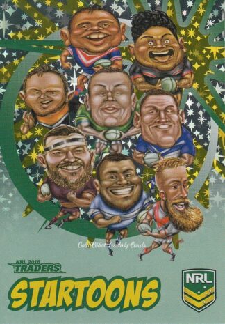 2018 NRL Traders Startoons Green - SG14 Group B Header Card