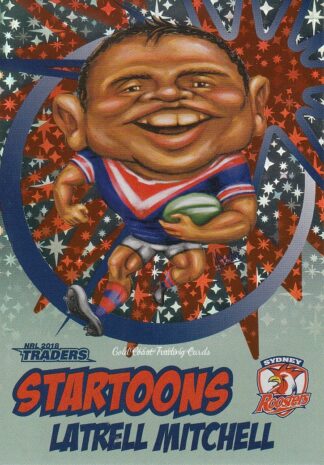 2018 NRL Traders Startoons Green - SG16 Latrell Mitchell Sydney Roosters
