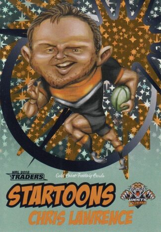 2018 NRL Traders Startoons Green - SG18 Chris Lawrence Wests Tigers