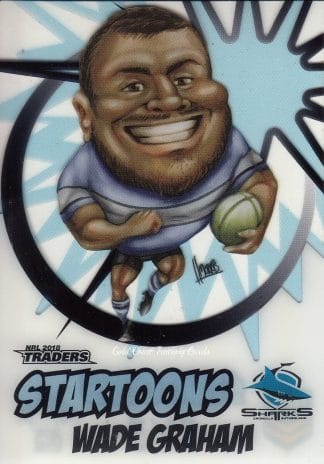 2018 NRL Traders Startoons - ST04 Wade Graham Cronulla Sharks