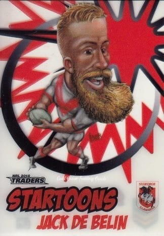 2018 NRL Traders Startoons - ST15 Jack De Belin St George Dragons
