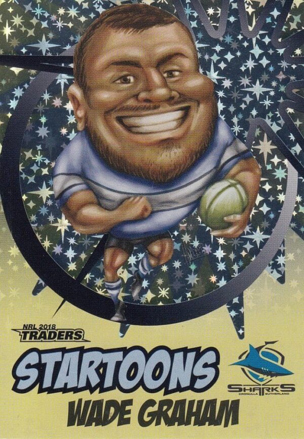 2018 NRL Traders Startoons Yellow - SY04 Wade Graham Cronulla Sharks