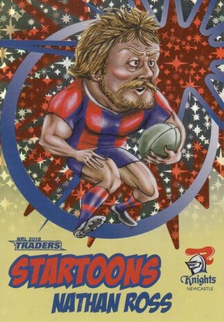 2018 NRL Traders Startoons Yellow - SY09 Nathan Ross Newcastle Knights