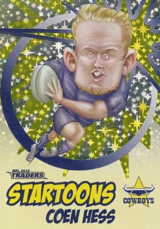2018 NRL Traders Startoons Yellow - SY10 Coen Hess North Qld Cowboys