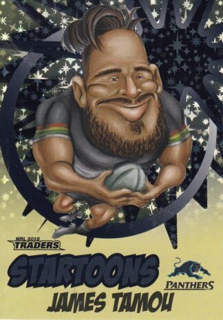 2018 NRL Traders Startoons Yellow - SY12 James Tamou Penrith Panthers