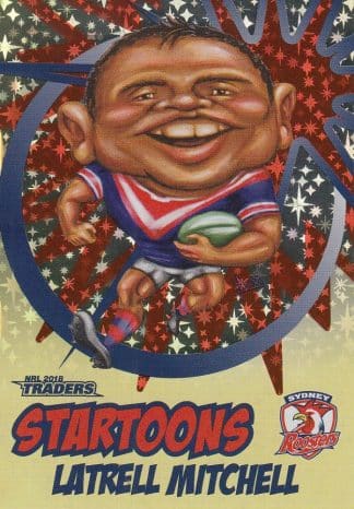 2018 NRL Traders Startoons Yellow - SY16 Latrell Mitchell Sydney Roosters