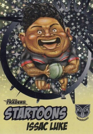 2018 NRL Traders Startoons Yellow - SY17 Issac Luke Warriors