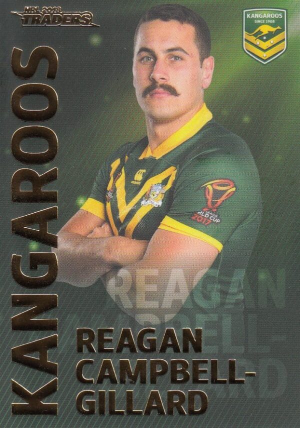 2018 NRL Traders World Cup Hero - WC01 Reagan Campbell-Gillard Kangaroos