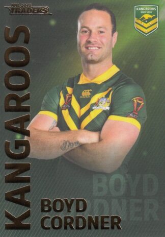 2018 NRL Traders World Cup Hero - WC03 Boyd Cordner Kangaroos