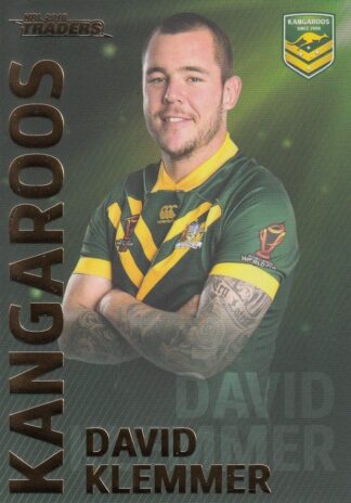 2018 NRL Traders World Cup Hero - WC13 David Klemmer Kangaroos