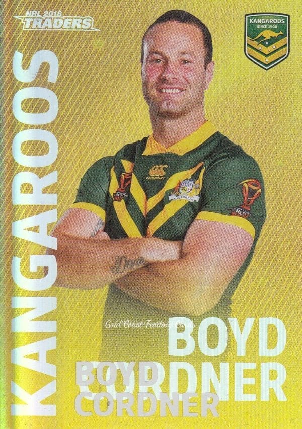 2018 NRL Traders World Cup Hero Parallel - WCP03 Boyd Cordner Kangaroos