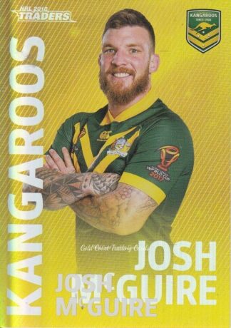 2018 NRL Traders World Cup Hero Parallel - WCP16 Josh McGuire Kangaroos