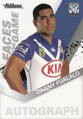 2018 NRL Traders Faces Of The Game - FG10 Danny Fualalo Canterbury Bulldogs
