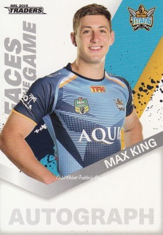 2018 NRL Traders Faces Of The Game - FG18 Max King Gold Coast Titans