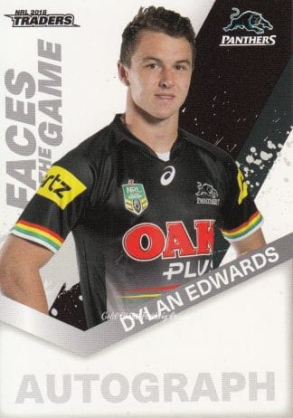2018 NRL Traders Faces Of The Game - FG41 Dylan Edwards Penrith Panthers