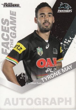 2018 NRL Traders Faces Of The Game - FG44 Tyrone May Penrith Panthers