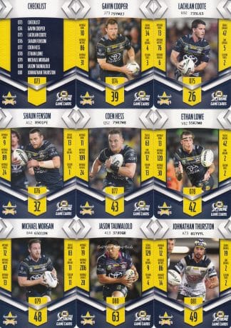 2018 NRL Xtreme Base Team Set - North QLD Cowboys