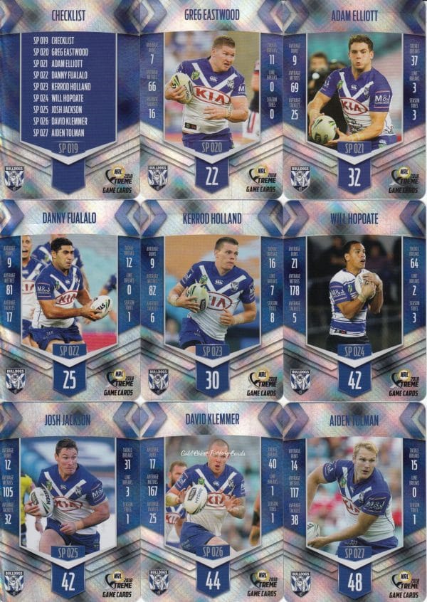 2018 NRL Xtreme Silver Parallel - Full Set 144 Cards - Image 16