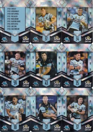 2018 NRL Xtreme Silver Parallel Team Set - Cronulla Sharks