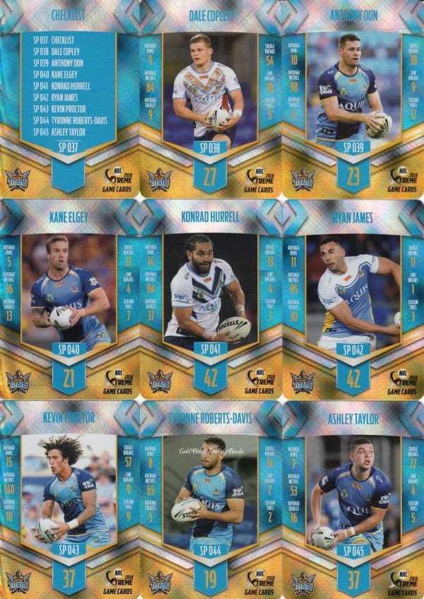 2018 NRL Xtreme Silver Parallel - Full Set 144 Cards - Image 14
