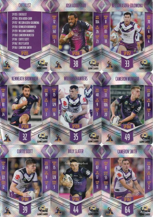 2018 NRL Xtreme Silver Parallel - Full Set 144 Cards - Image 12