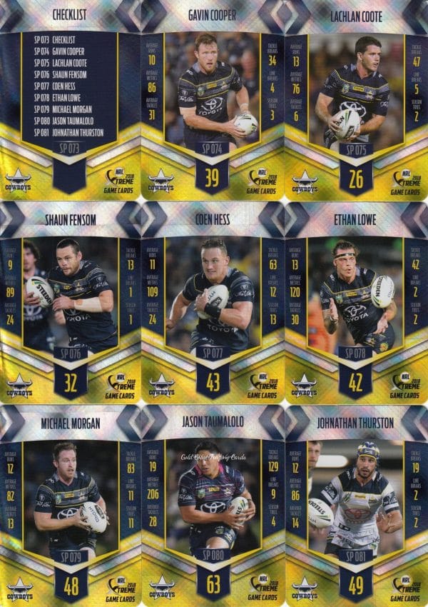 2018 NRL Xtreme Silver Parallel - Full Set 144 Cards - Image 10