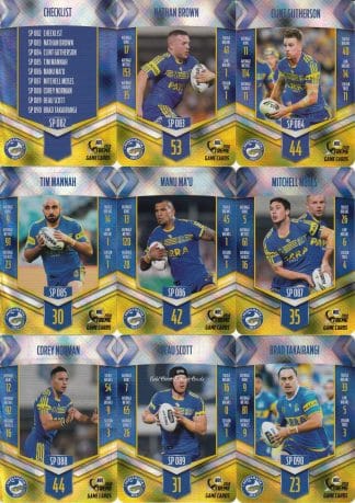 2018 NRL Xtreme Silver Parallel Team Set - Parramatta Eels