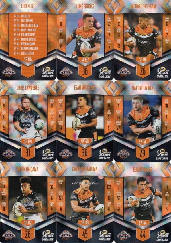 2018 NRL Xtreme Silver Parallel - Full Set 144 Cards - Image 3