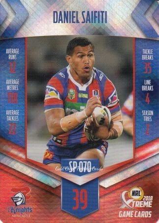 2018 NRL Xtreme Silver Parallels - SP070 Daniel Saifiti Newcastle Knights